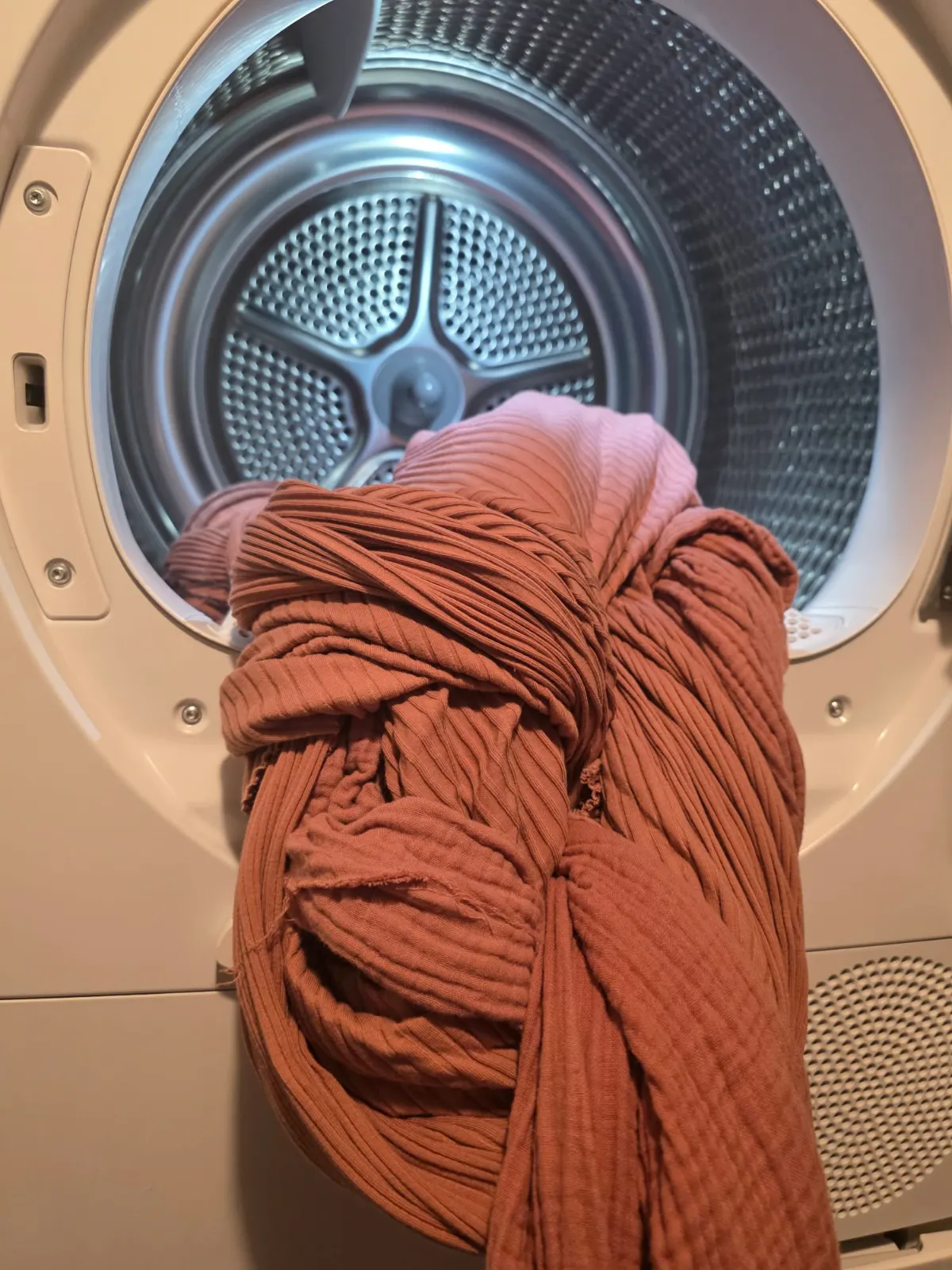 Stof in de knoop na in de droogkast te zitten