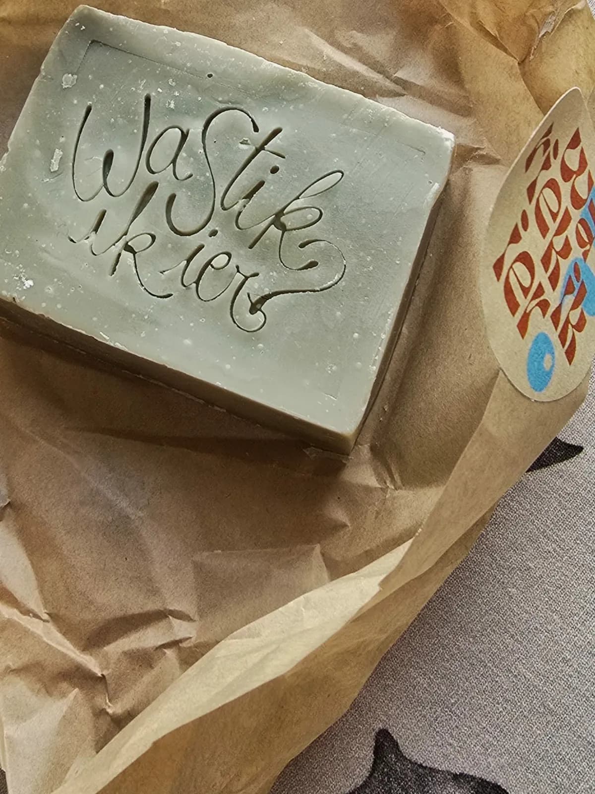 Zeepje op maat dat m'n zus voor me maakte