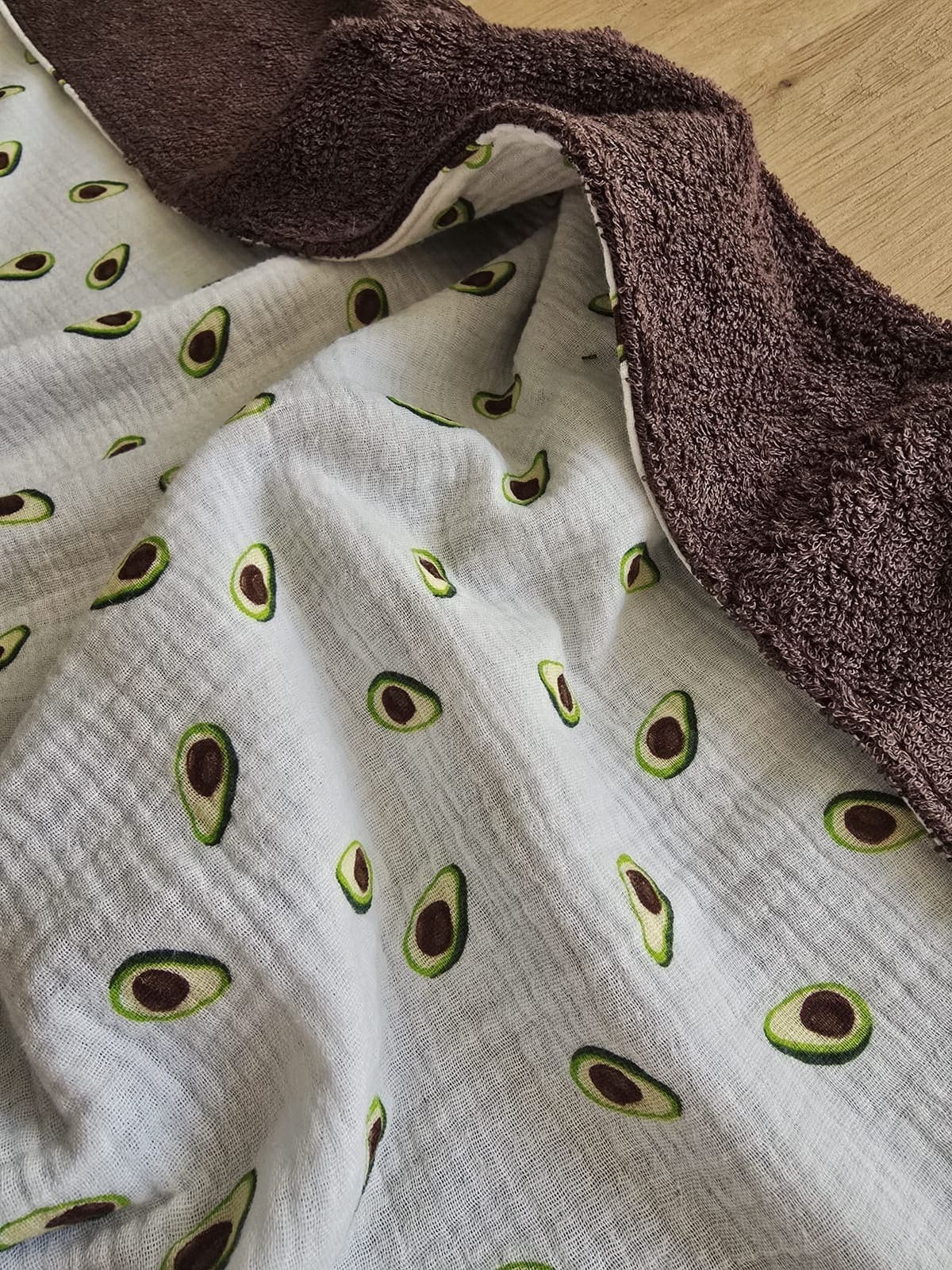 Avocado - badstof bruin